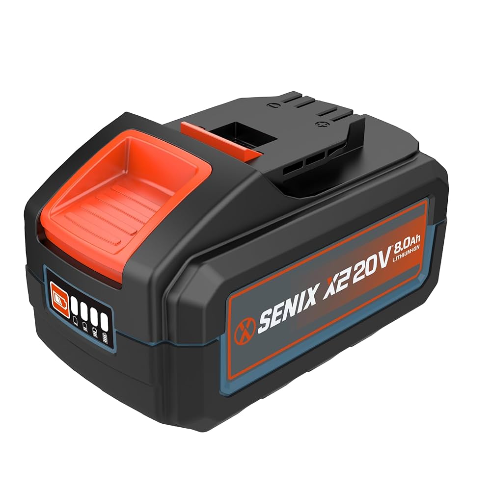 Amazon.com: SENIX 20 Volt Max* 8.0 Ah Lithium-ion Battery X2
